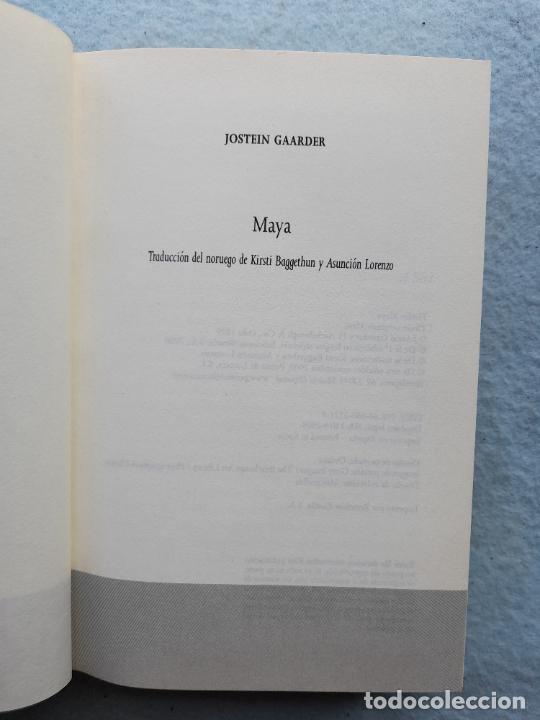 Libros de segunda mano: Maya. Jostein Gaarner. - Foto 3
