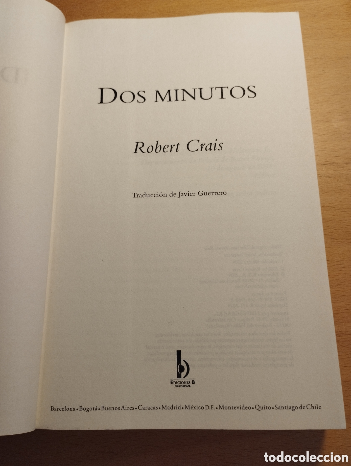Libros de segunda mano: DOS MINUTOS (ROBERT CRAIS) - Foto 2