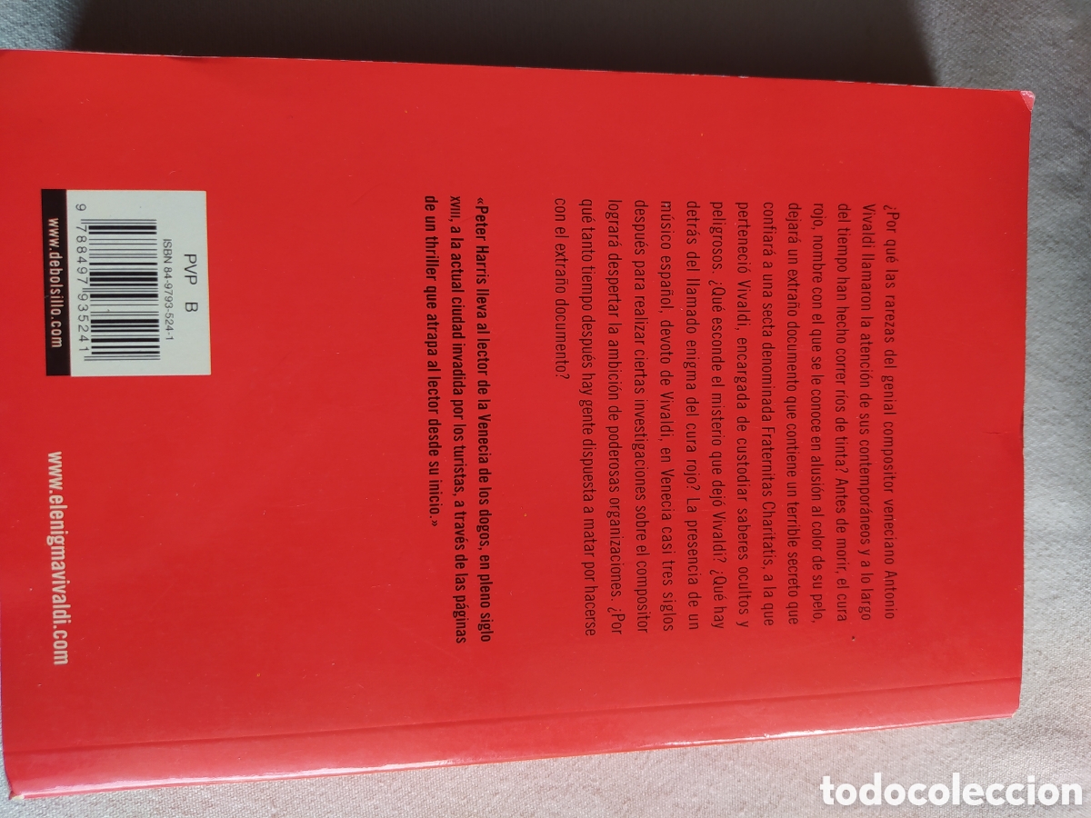 Libros de segunda mano: El enigma Vivaldi - Peter Harris - Foto 2