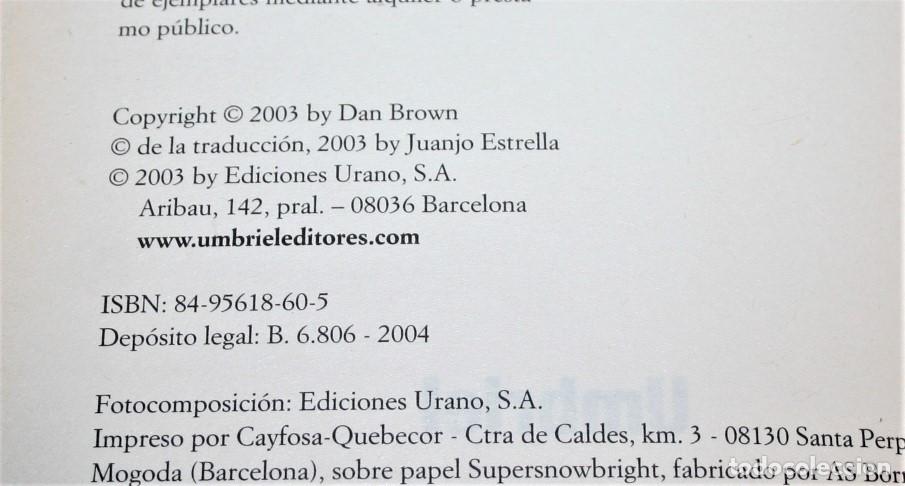 Libros de segunda mano: EL C&Oacute;DIGO DA VINCI - DAN BROWN - UMBRIEL 2003 - Foto 4