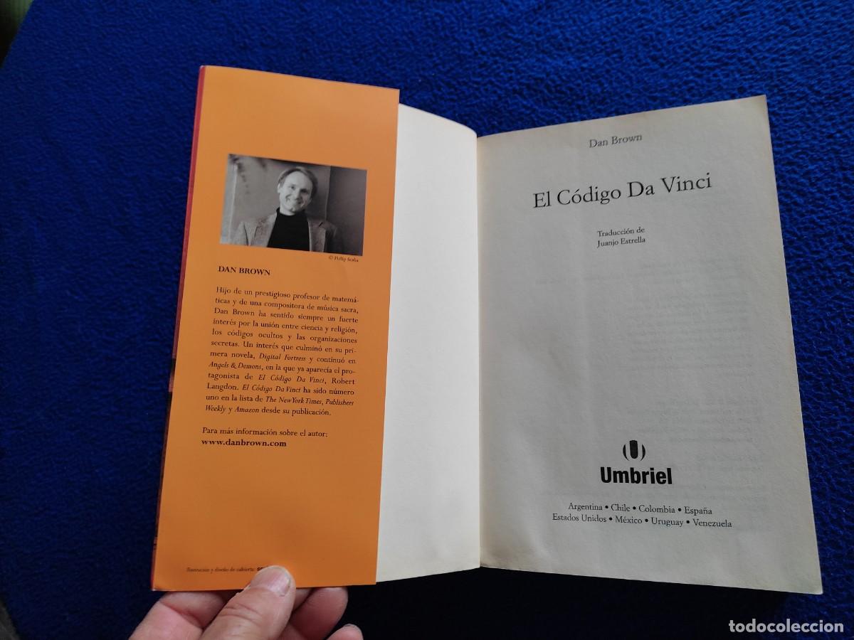 Libros de segunda mano: El C&oacute;digo da Vinci Dan Brown Ediciones Urano 2012 - Foto 3