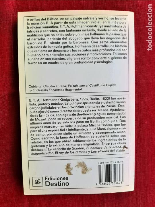 Libros de segunda mano: El mayorazgo - Hoffmann, E. T. A. - Foto 2