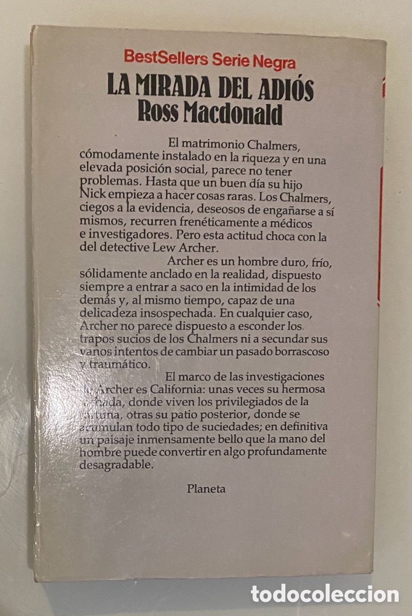 Libros de segunda mano: La mirada del adi&oacute;s - MACDONALD, Ross - Foto 2