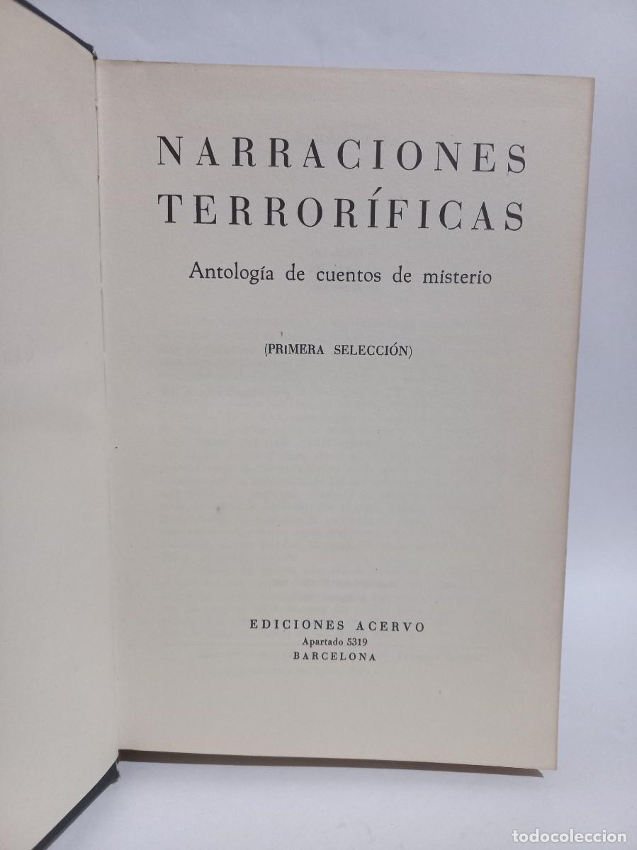 Livres d'occasion: Narraciones Terror&iacute;ficas, Antolog&iacute;a de Cuentos de Misterio - 1968