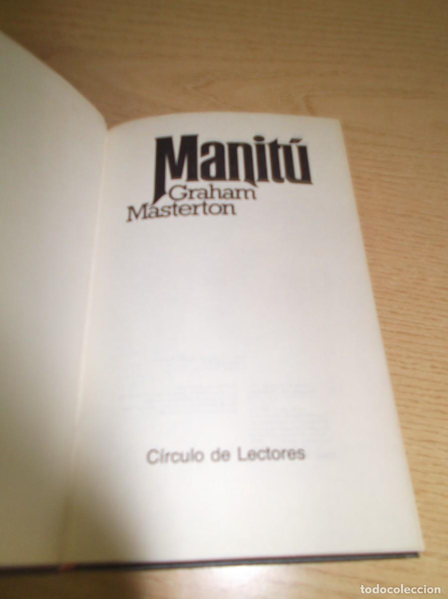 Libros de segunda mano: Manit&uacute; de Grahan Masterton.Circulo de lectores - Foto 2