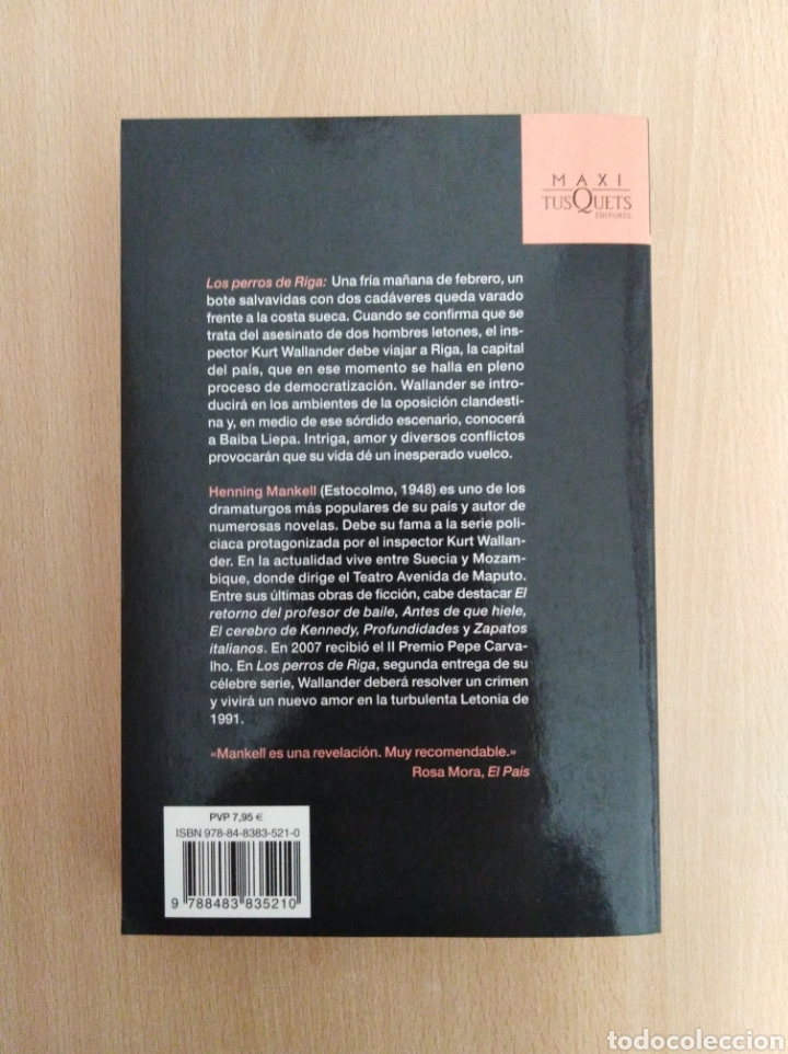 Libros de segunda mano: LOS PERROS DE RIGA. Henning Mankell - Foto 2