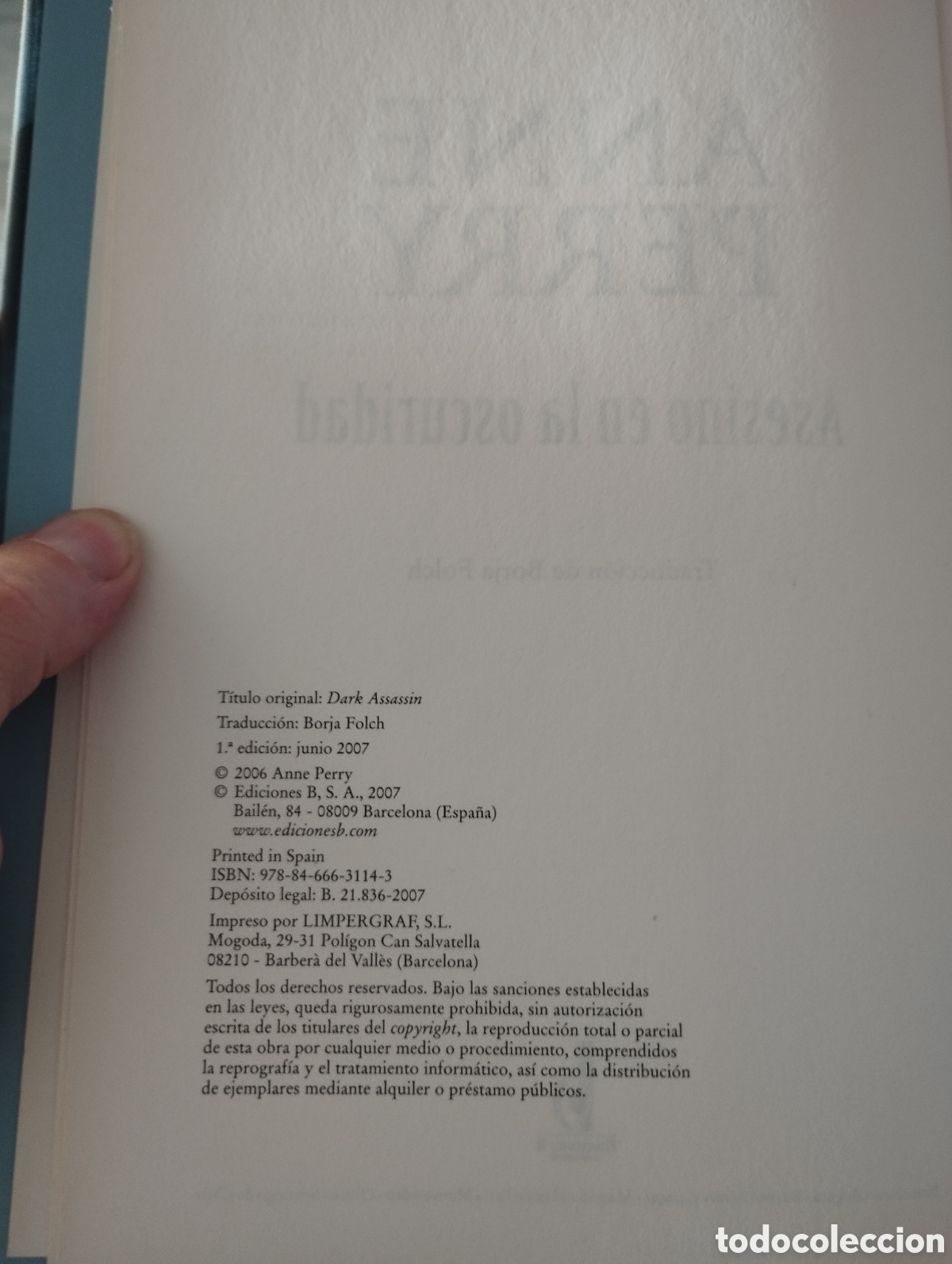Libros de segunda mano: Novela de Anne Perry - Foto 4