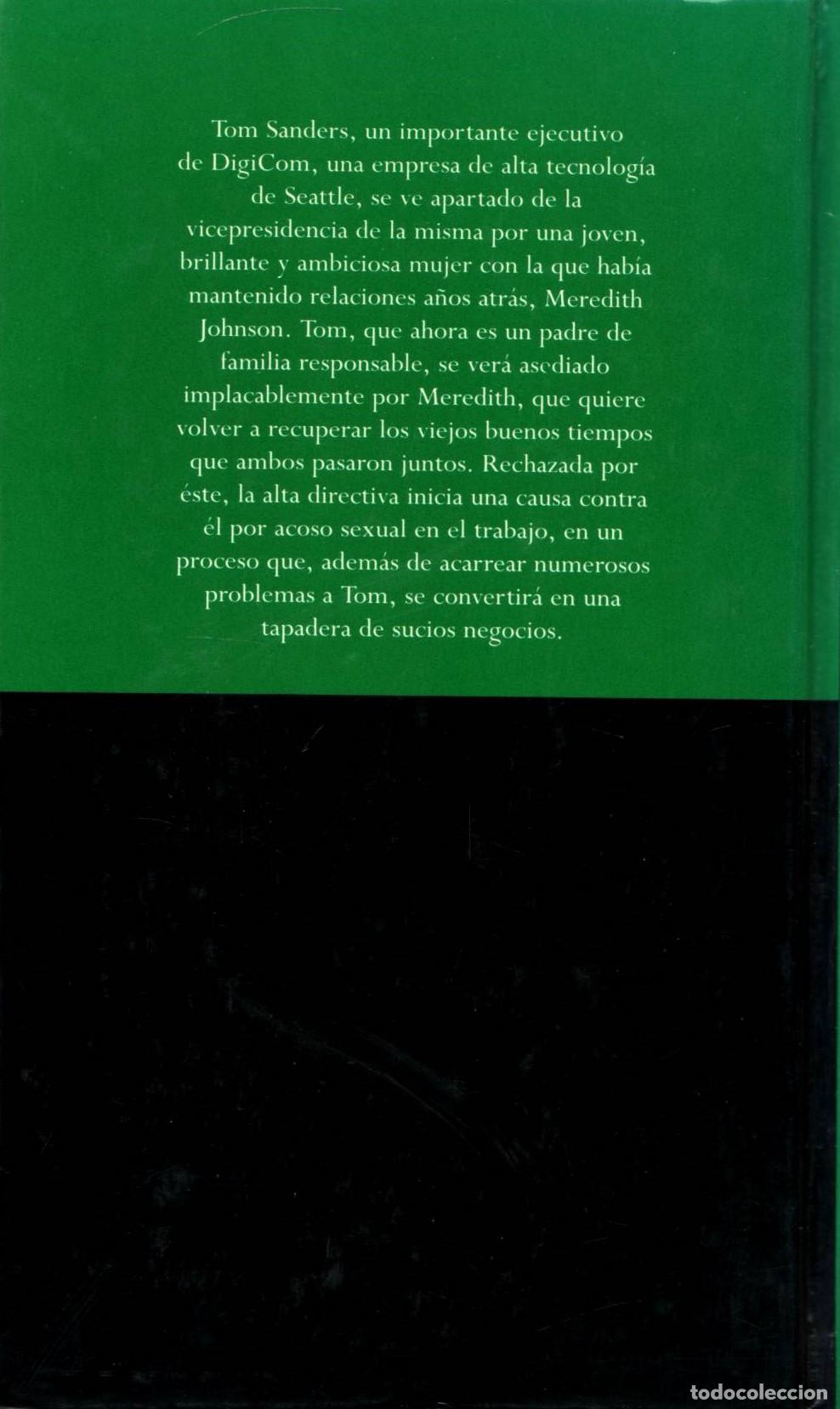 Libros de segunda mano: Acoso - Crichton, Michael - Foto 3