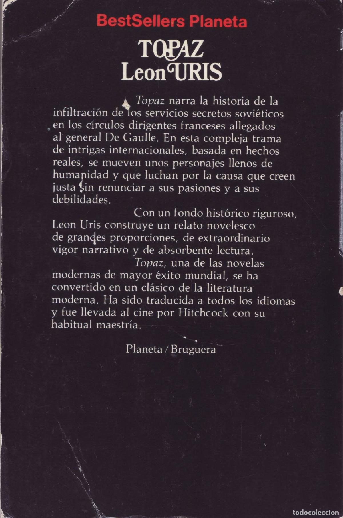 Libros de segunda mano: Topaz - Uris, Leon - Foto 2