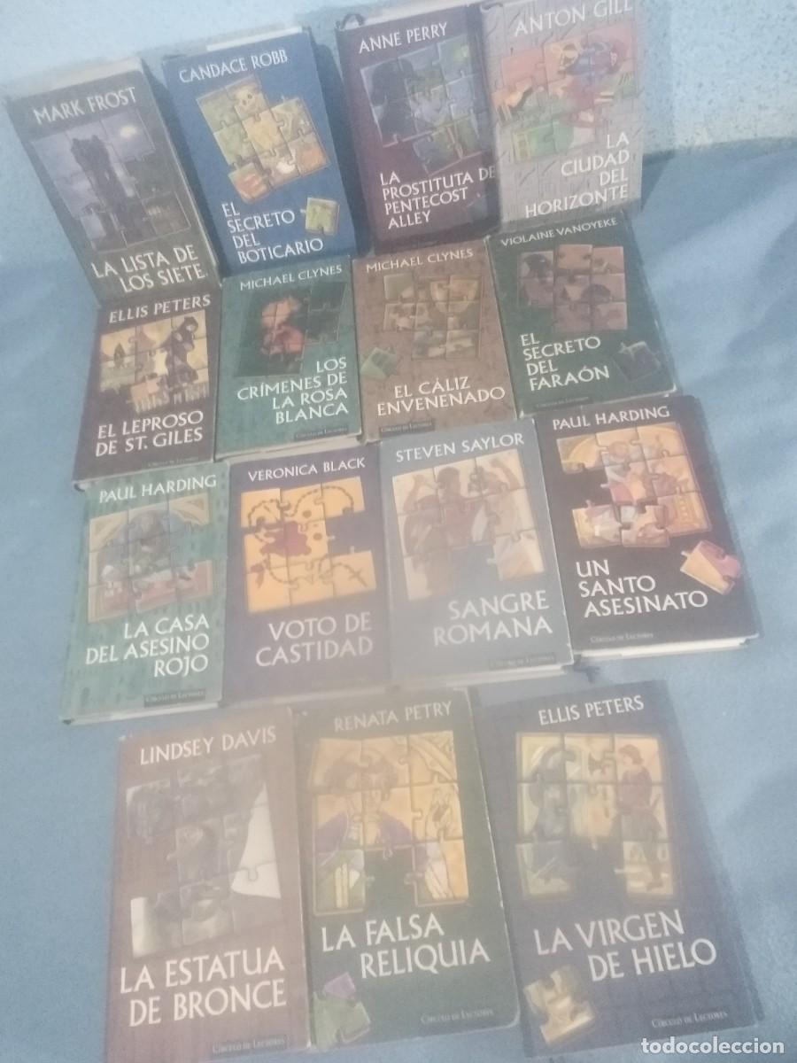 Libros de segunda mano: 15 libros de la colecci&oacute;n detectives de la historia.circulo de lectores