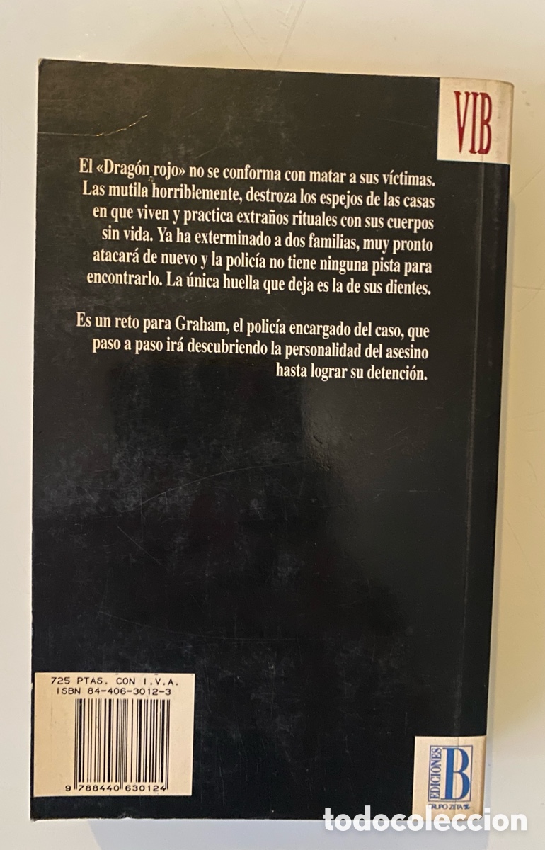 Libros de segunda mano: El drag&oacute;n rojo - HARRIS, Thomas - Foto 2