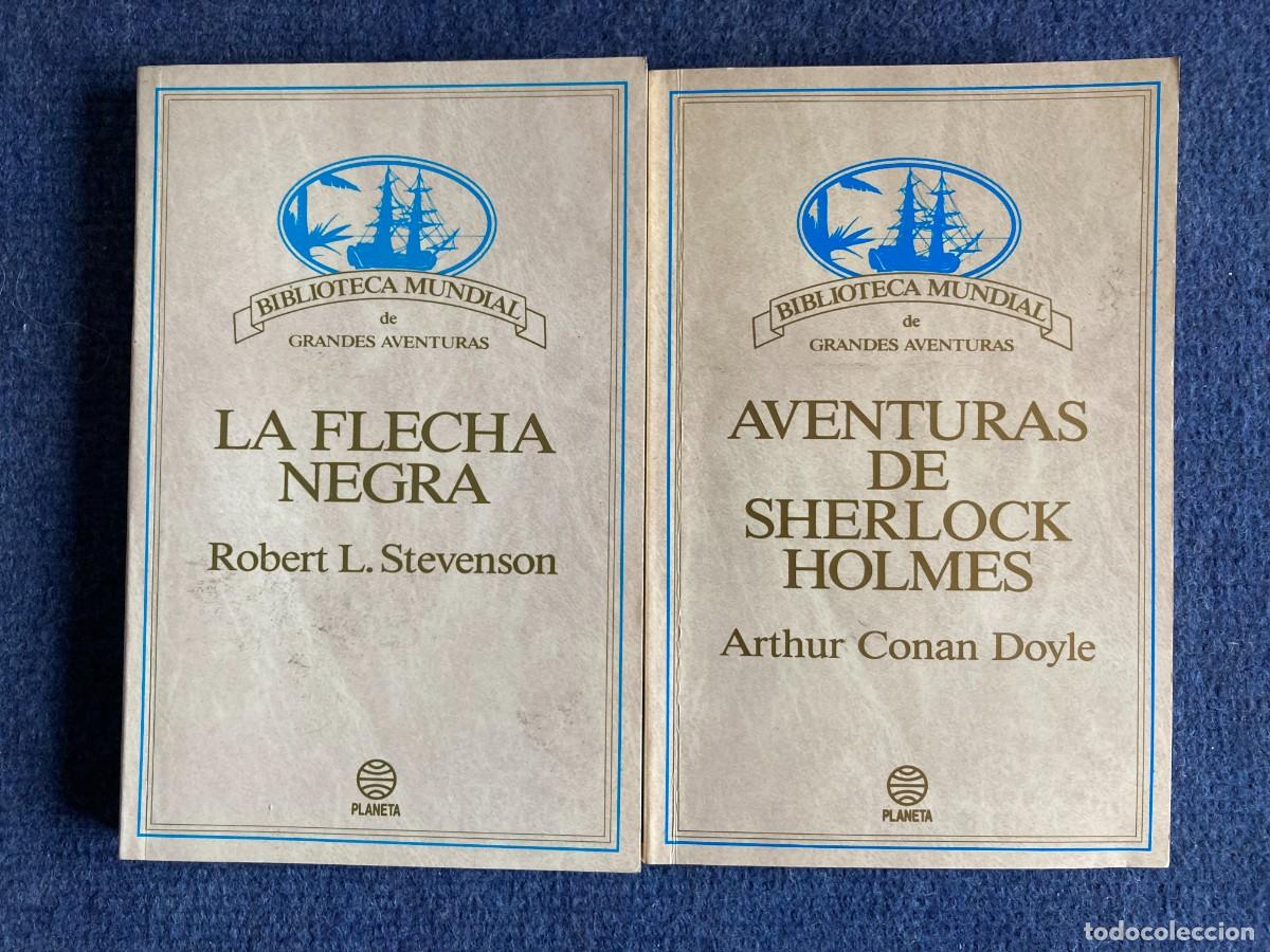 Libros de segunda mano: La flecha negra y Aventuras de Sherlock Holmes