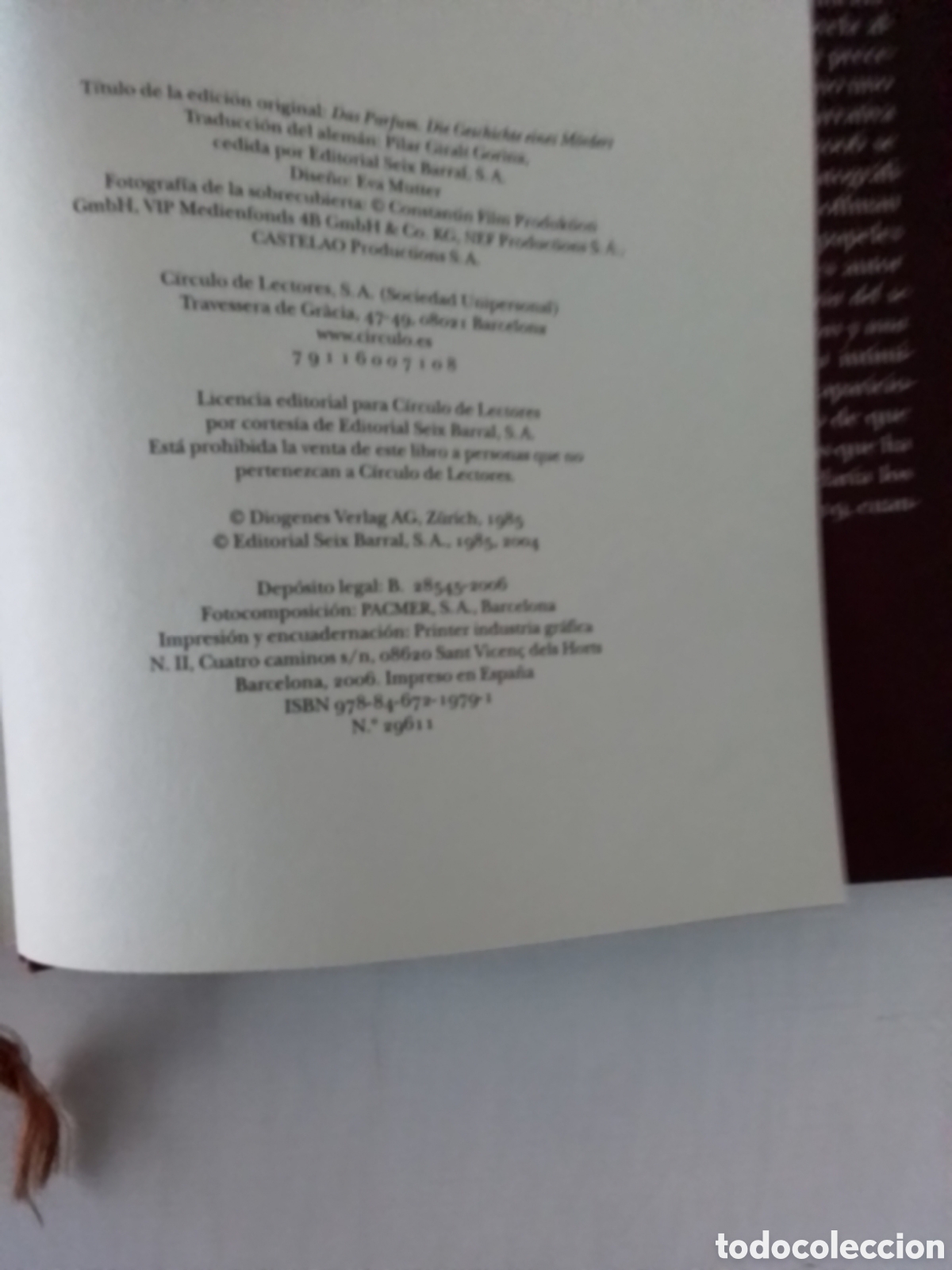 Libros de segunda mano: Libro Patrick Suskind - Foto 3
