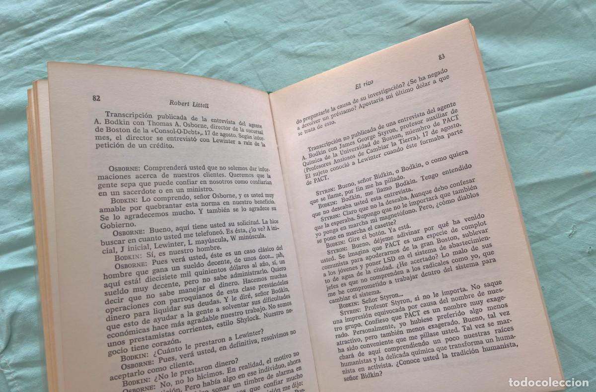 Libros de segunda mano: El rizo .. de Robert Littell..espias - Foto 3