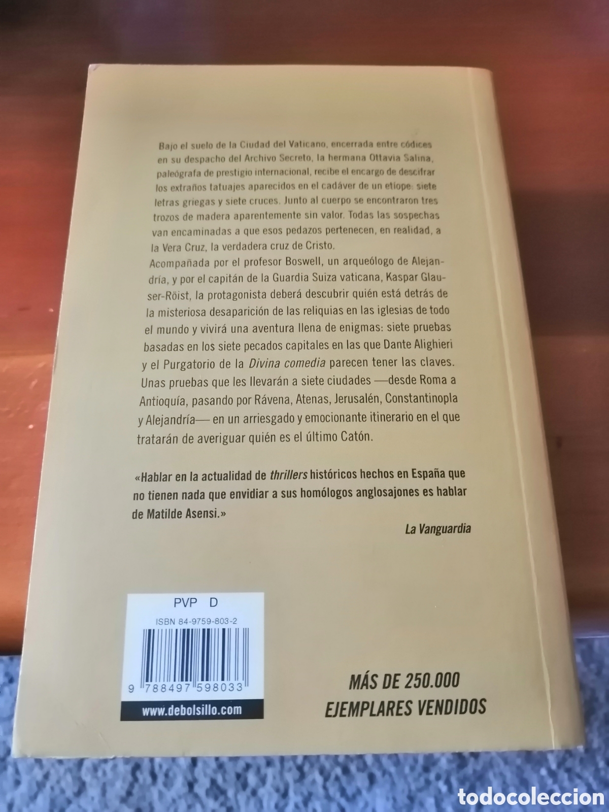 Libros de segunda mano: Libro El &Uacute;ltimo Cat&oacute;n de Matilde Asensi - Foto 2