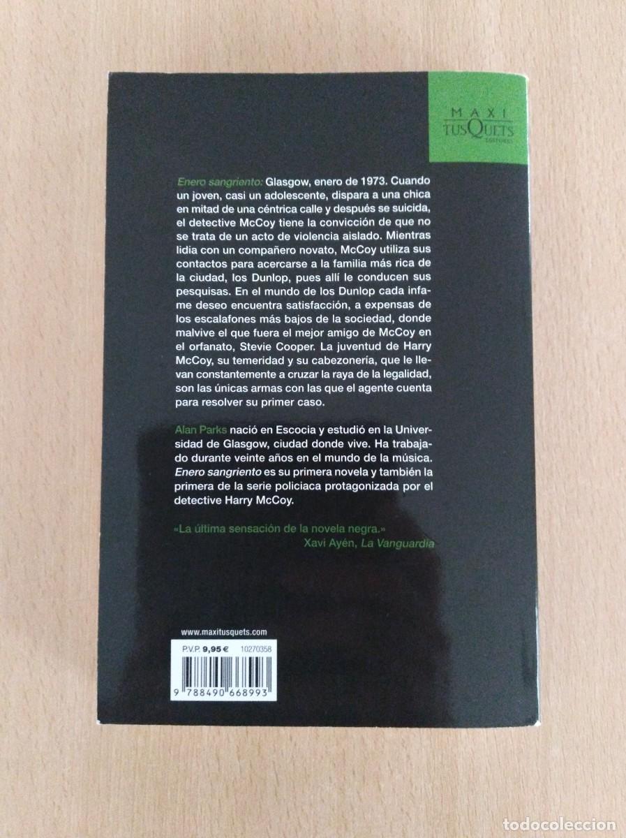Libros de segunda mano: ENERO SANGRIENTO. Alan Parks - Foto 3