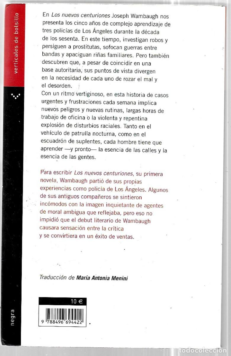 Libros de segunda mano: Joseph Wambaugh . Los nuevos centuriones - Foto 2