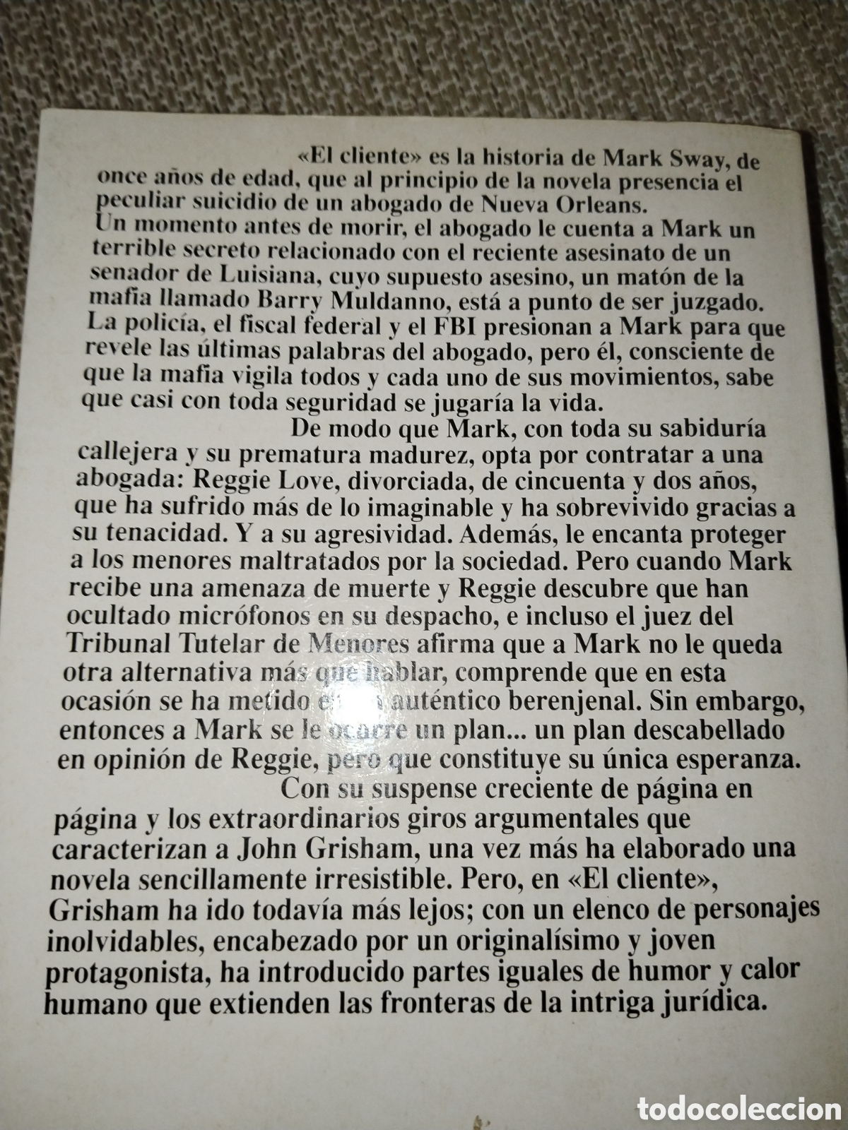 Libros de segunda mano: El cliente John Grisham. Planeta - Foto 2