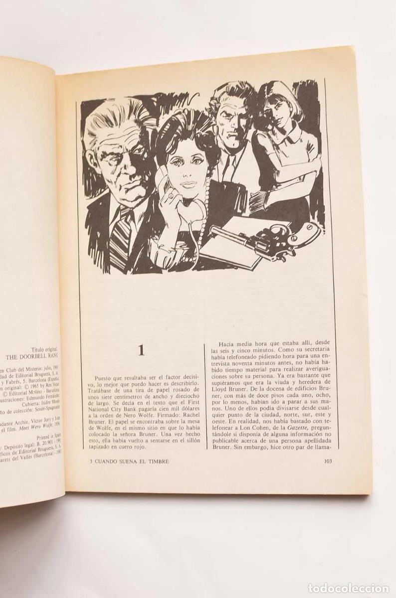 Libros de segunda mano: Cuando suena el timbre - STOUT, Rex - Foto 3