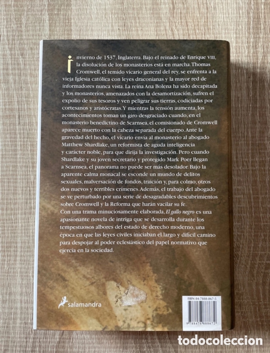 Libros de segunda mano: Libro &ldquo;El Gallo Negro&rdquo; de C. J. Samson. - Foto 2
