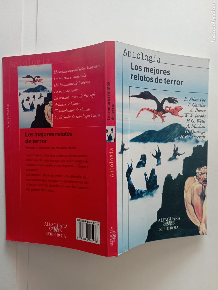 Libros de segunda mano: ANTOLOGIA : LOS MEJORES RELATOS DE TERROR - ALLAN POE, H.G.WELLS, LOVECRAFFT, A. BIERCE, GAUTIER