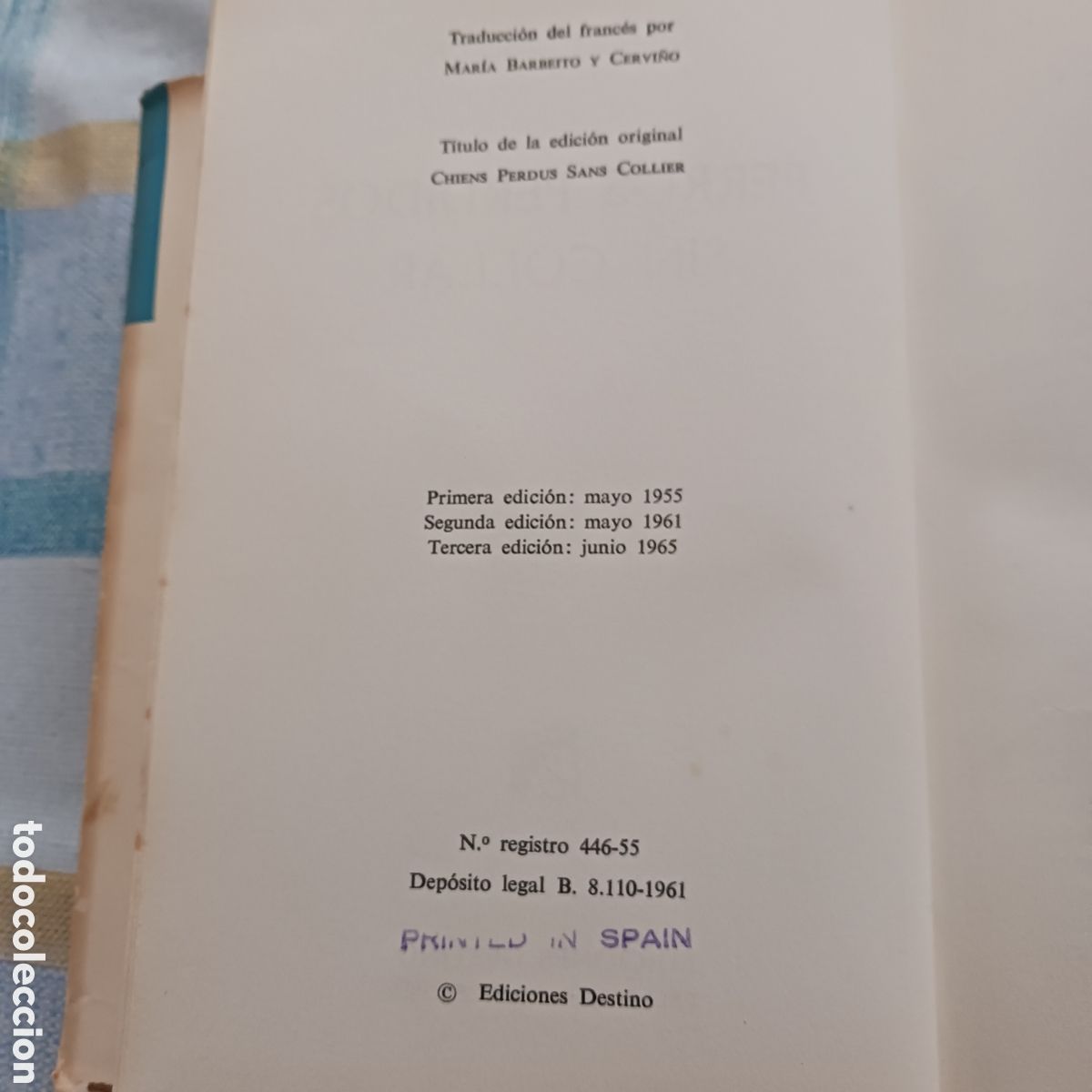 Libros de segunda mano: Perros perdidos sin collar de Gilbert Cesbron - Foto 4