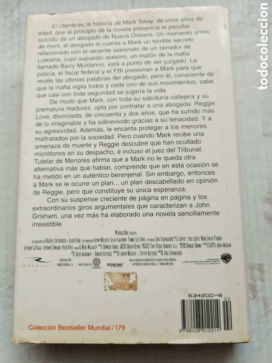 Libros de segunda mano: EL CLIENTE/JOHN GRISHAM - Foto 4