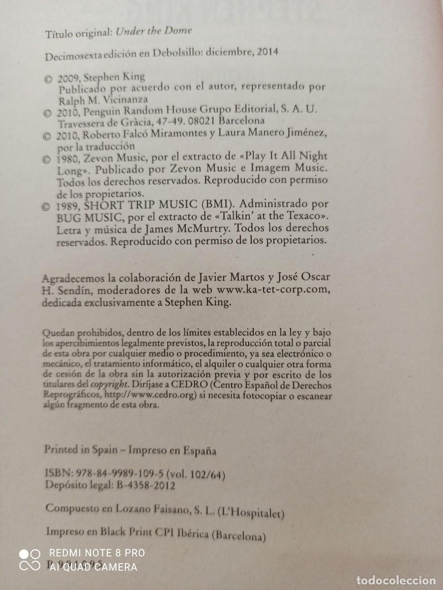 Libros de segunda mano: LA C&Uacute;PULA (STEPHEN KING)-EDITORIAL DEBOLSILLO - Foto 4