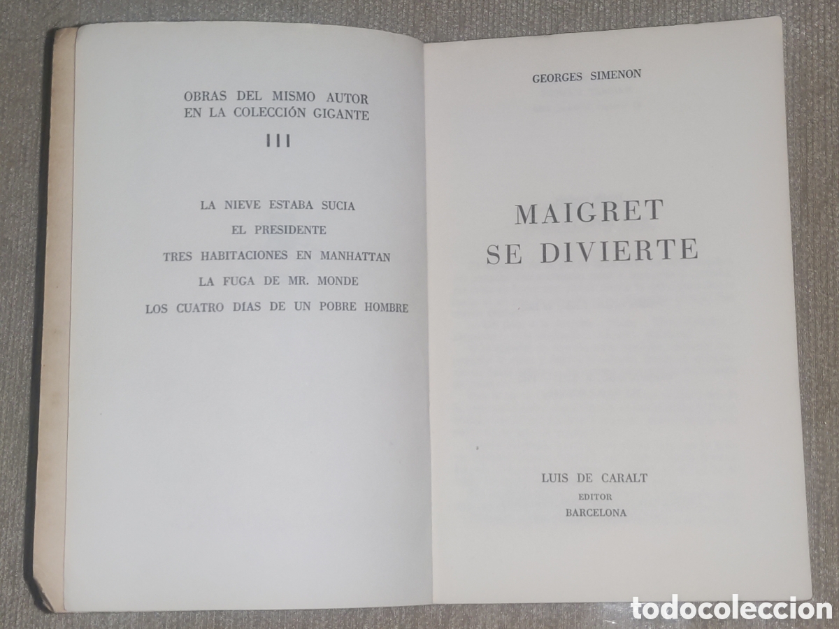 Libros de segunda mano: Maigret se Divierte. - Foto 4