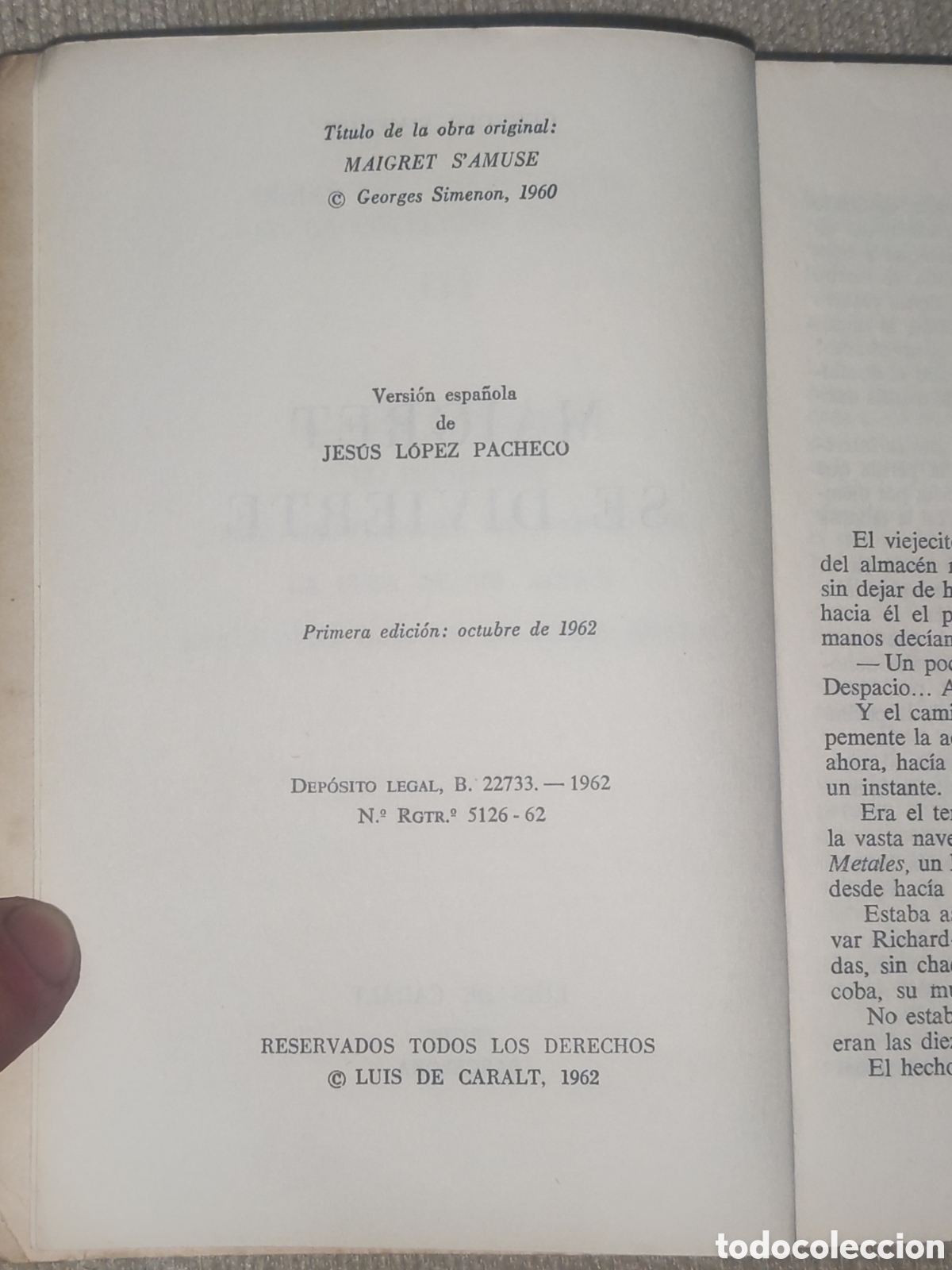 Libros de segunda mano: Maigret se Divierte. - Foto 5