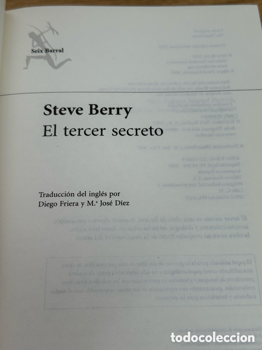 Libros de segunda mano: Libro: El tercer secreto - Foto 1
