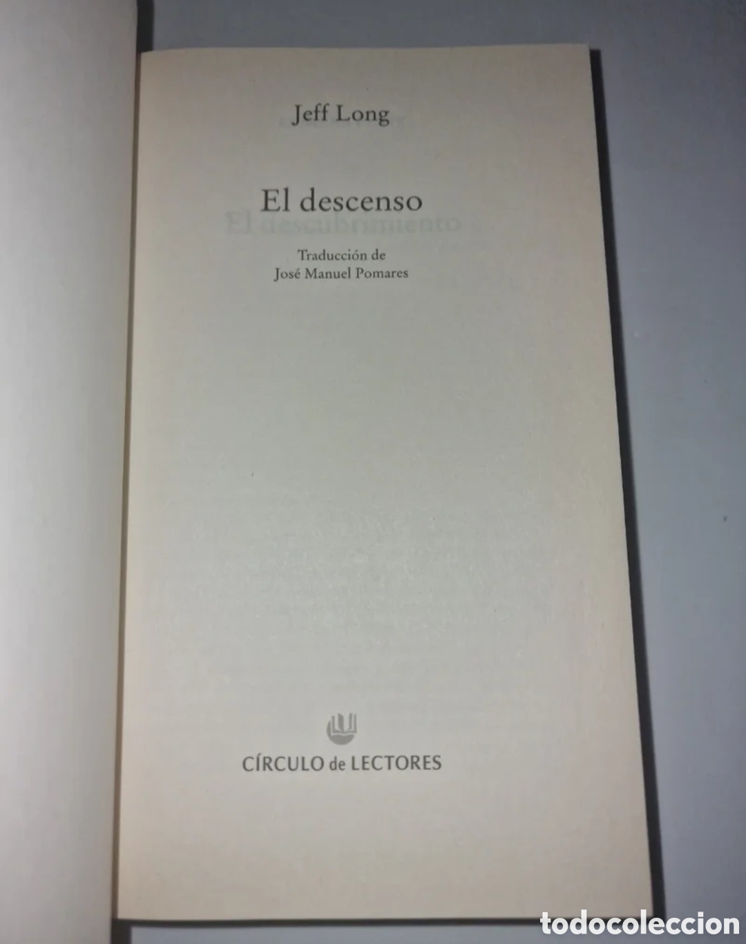 Libros de segunda mano: El descenso - C&iacute;rculo de lectores - Foto 4