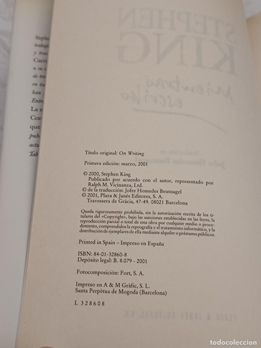 Libros de segunda mano: Mientras Escribo Stephen King - Foto 6