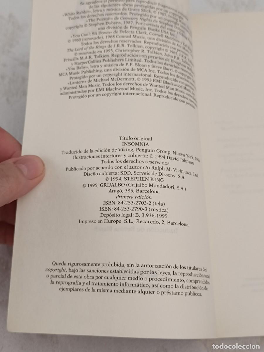 Libros de segunda mano: Insomnia de Stephen King - Foto 6