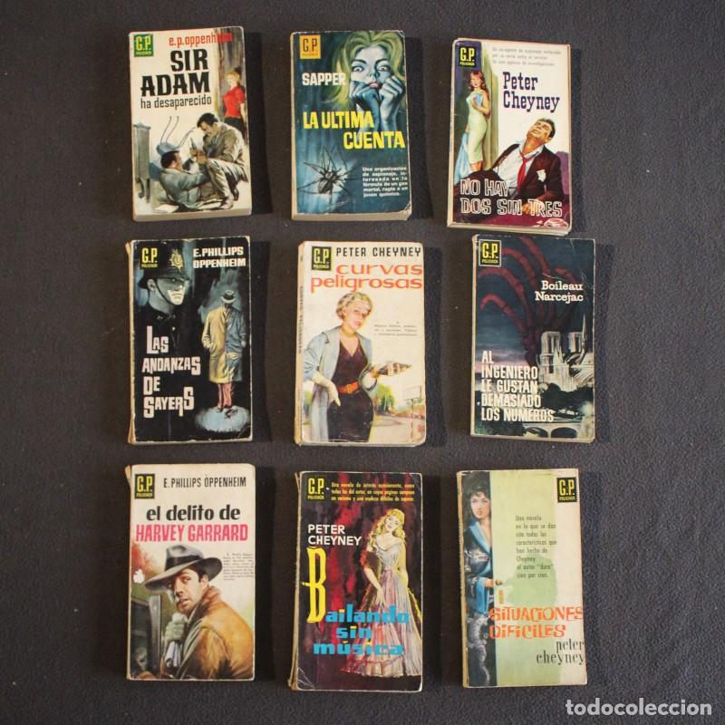 Libros de segunda mano: LOTE 9 NOVELAS GP POLICIACA, EDICIONES GP PLAZA Y JANES
