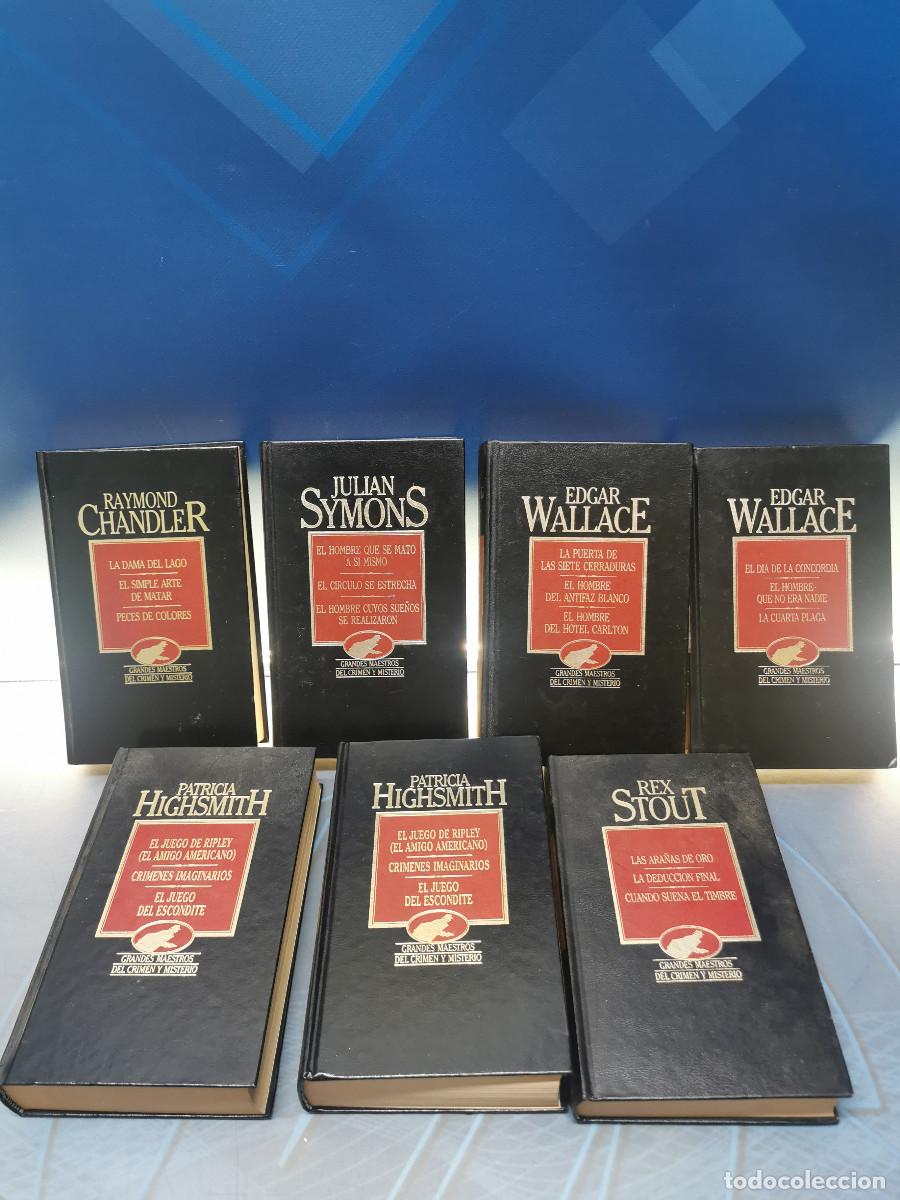 Libros de segunda mano: 7 novelas, grandes maestros del crimen y misterio EDGAR WALLACE, RAYMOND CHANDLER, PATRICIA HIGHSMIT
