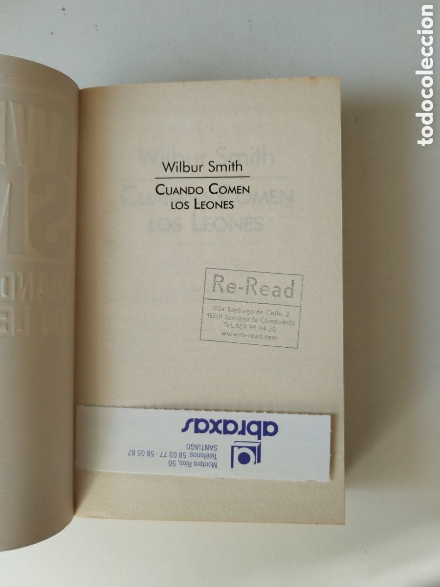 Libros de segunda mano: CUANDO CON LOS LEONES/WILBUR SMITH - Foto 2
