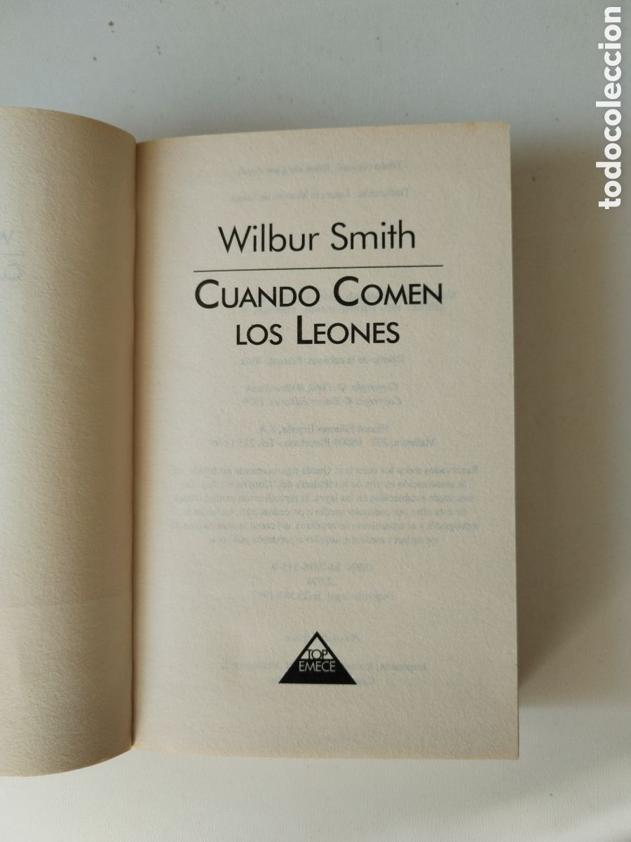 Libros de segunda mano: CUANDO CON LOS LEONES/WILBUR SMITH - Foto 3