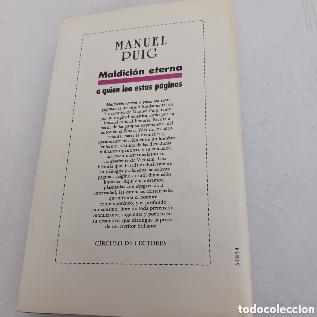 Libros de segunda mano: Maldici&oacute;n eterna de Manuel Puig - Foto 4