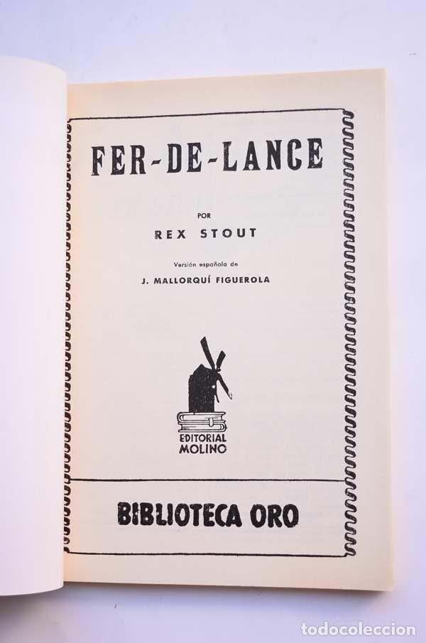 Libros de segunda mano: Fer de Lance - STOUT, Rex - Foto 2