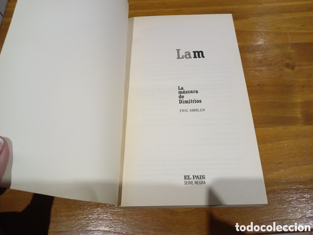 Libros de segunda mano: La Mascara de Dimitrios. - Foto 2