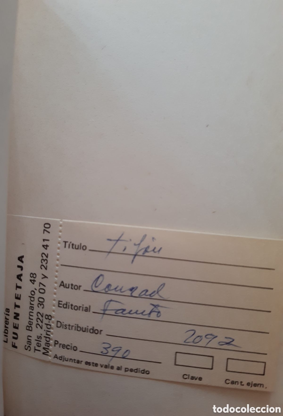 Libros de segunda mano: Tif&oacute;n. Joseph Conrad. - Foto 4