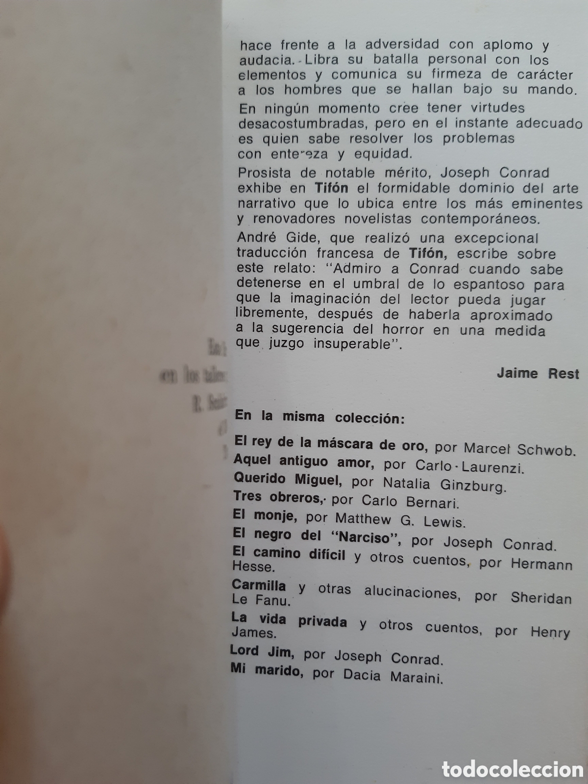 Libros de segunda mano: Tif&oacute;n. Joseph Conrad. - Foto 5