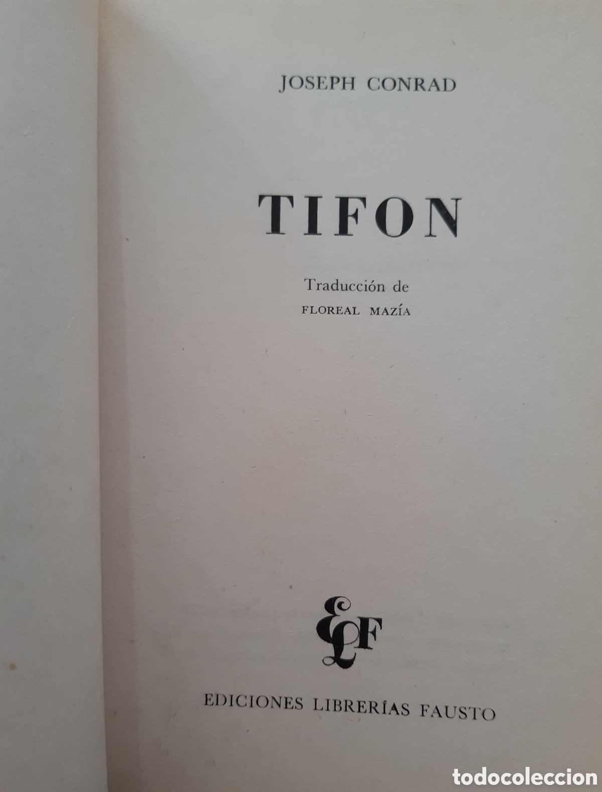 Libros de segunda mano: Tif&oacute;n. Joseph Conrad. - Foto 6