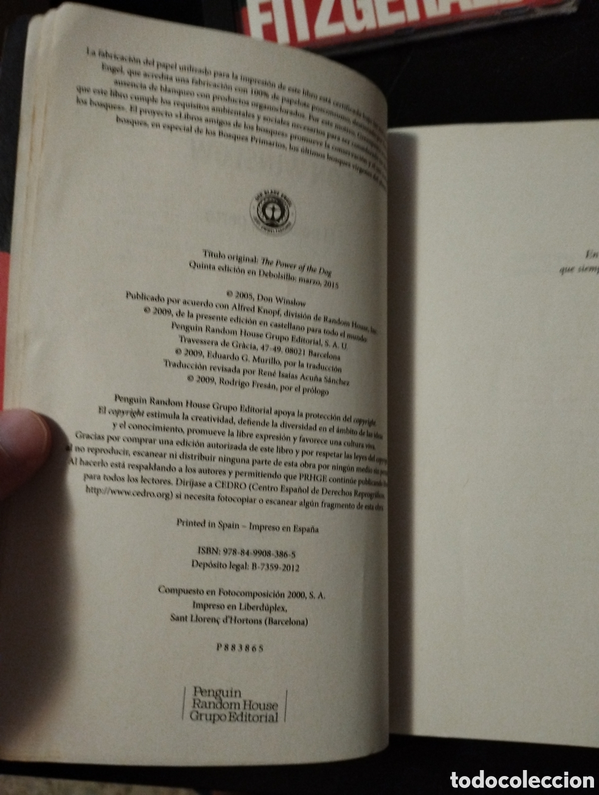 Libros de segunda mano: El poder del perro. Don Winslow. DeBolsillo - Foto 2