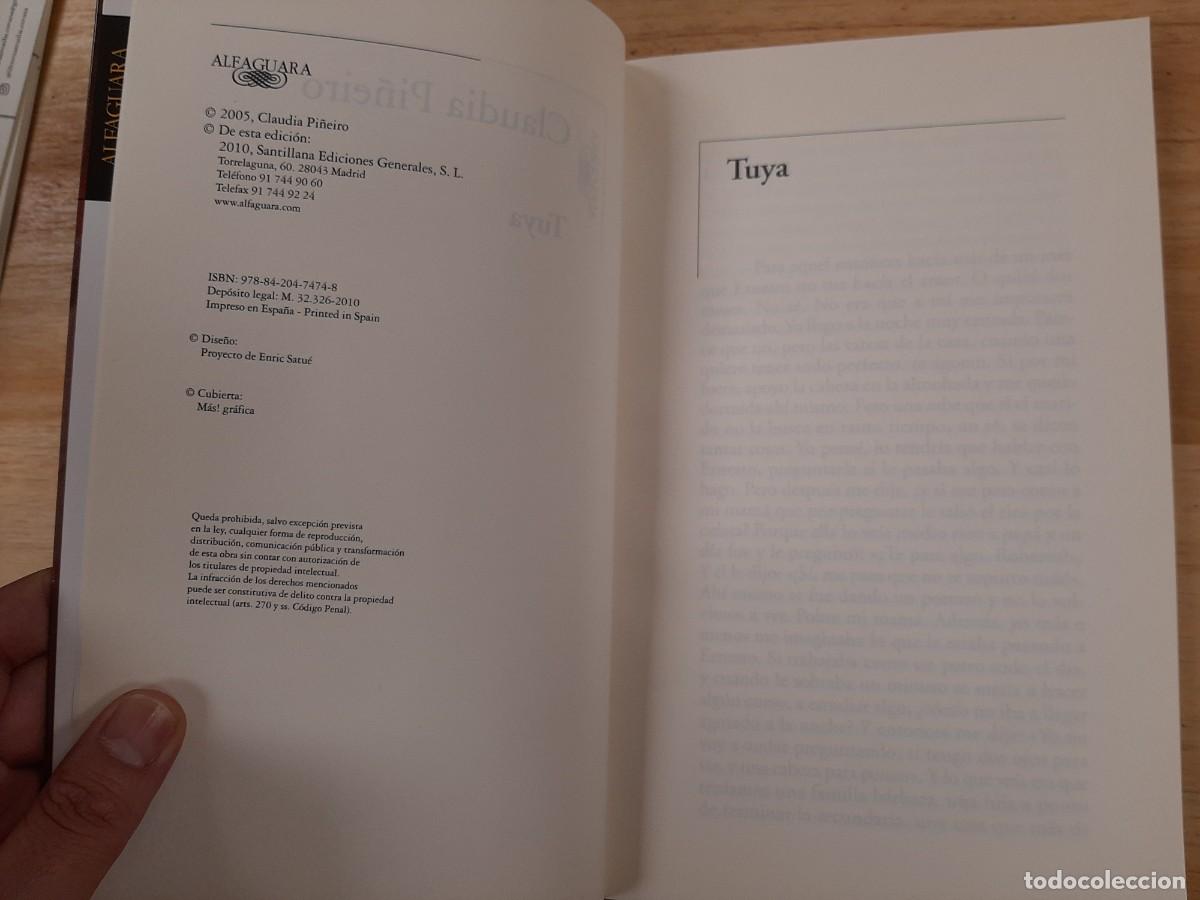 Libros de segunda mano: Claudia Pi&ntilde;eiro - Tuya - Foto 4
