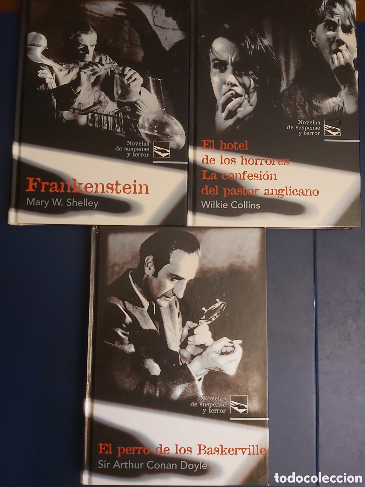 Libros de segunda mano: QUELA LIBRO. LOTE FRANKENSTEIN+EL HOTEL DE LOS HORRORES+EL PERRO DE LOS BASKERVILLE EDICIONES RUEDA