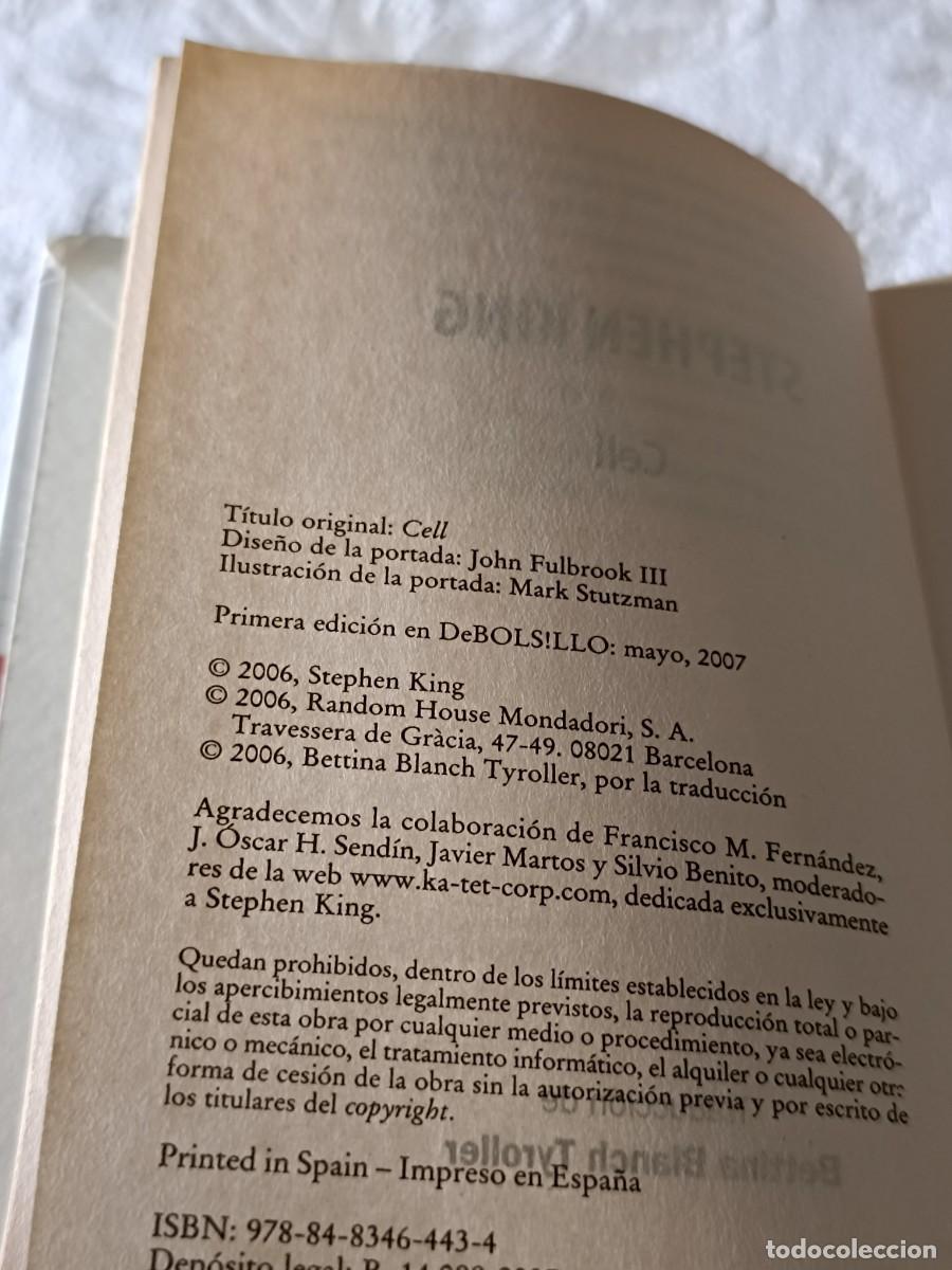 Libros de segunda mano: Cell de Stephen King - Foto 5