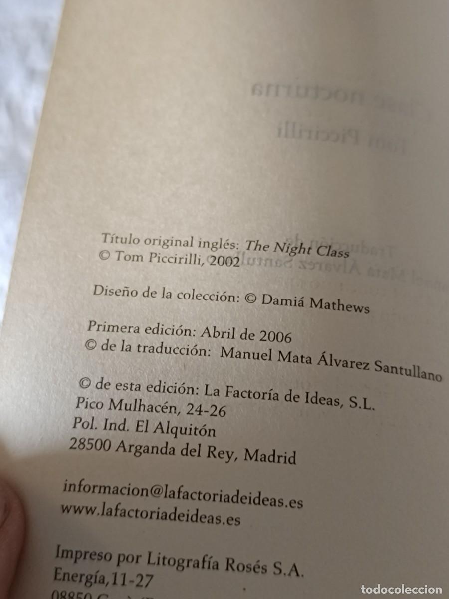 Libros de segunda mano: Clase Nocturna de Tom Piccirilli - Foto 5