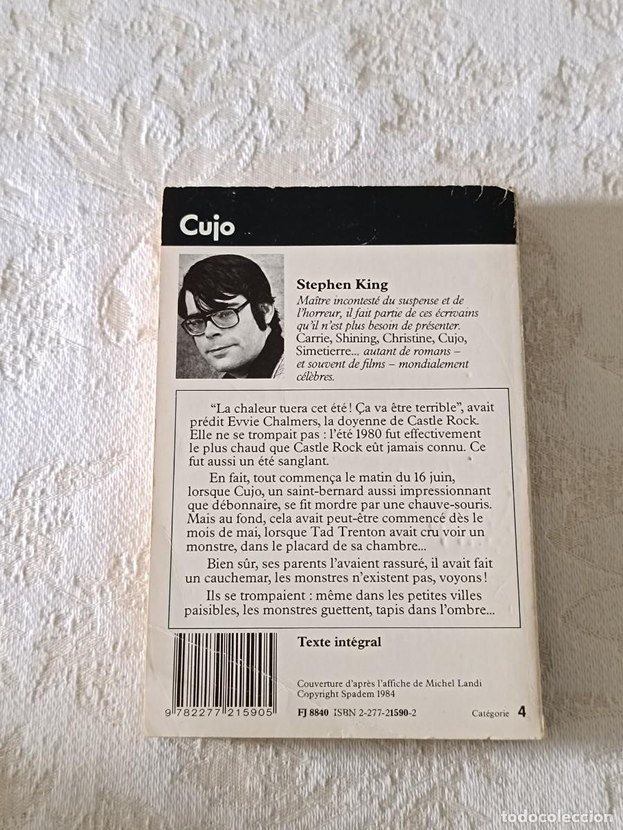 Libros de segunda mano: Cujo de Stephen King - Foto 2